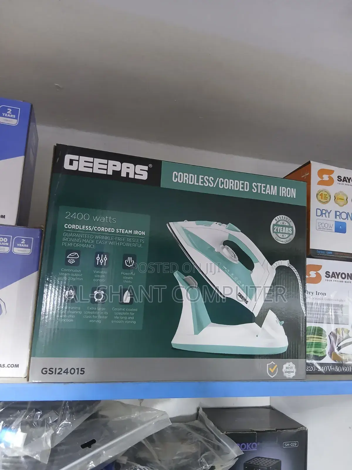 Geepas Cordless/Corded Steam Iron
