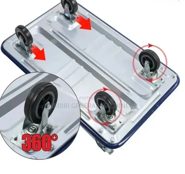 300kgs Push Platform/Cart Trolley/Folding Frame 4 Wheels