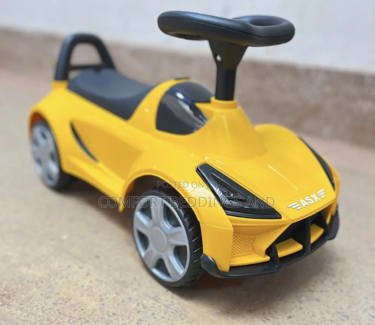 Baby Steering Push Car Yellow