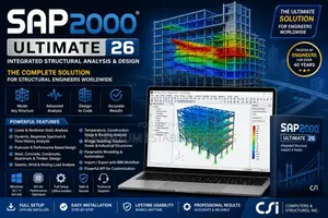 Sap2000 Ultimate 26 | Structural Analysis Software | Full Setup