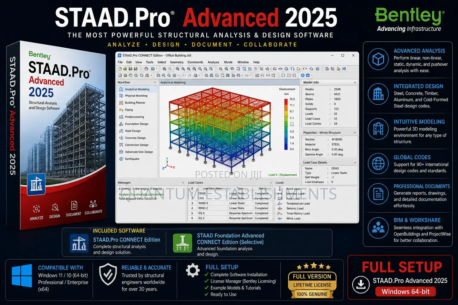 Staad.Pro Advanced 2025 + Staad Foundation Advanced Connect Edition