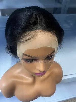 13×4black Pixie Human Wig