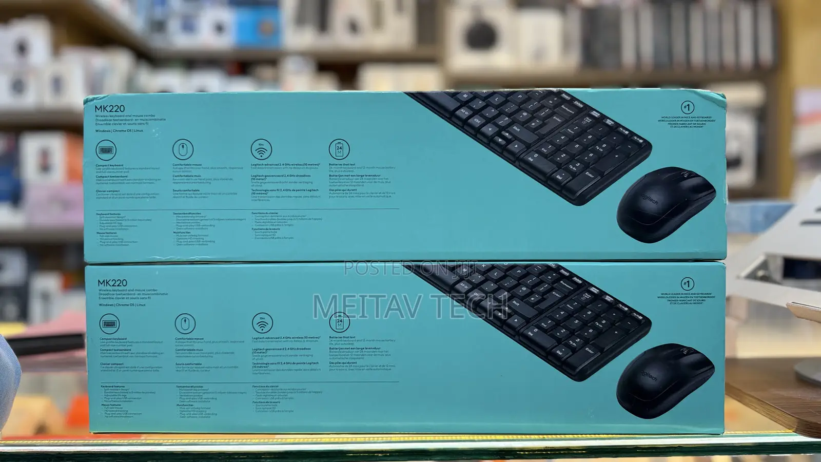 Logitech Mk220 Wireless Compact Keyboard and Mouse