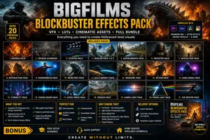 Bigfilms Blockbuster Effects Pack | Vfx, Luts -Cinematic Assets Bundle