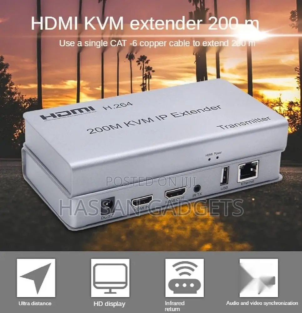 200m Hdmi KVM Ip Extender, Over Ip Rj45 Ethernet