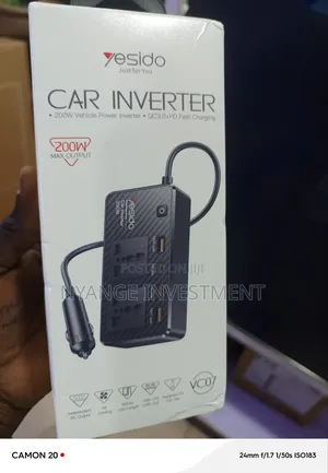 Yesdo Car Inverter 200w. Inverter and Adaptor