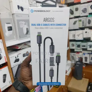 Argos Dual Usb-C Cables With Connector Powerology