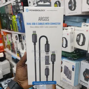 Argos Dual Usb-C Cables With Connector Powerology