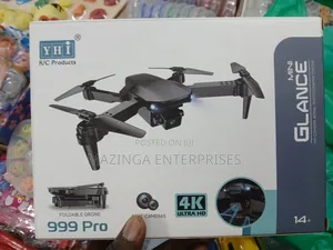 Mini Glance 999 Pro Foldable Quadcopter Dual Camera Drone Fr Beginners