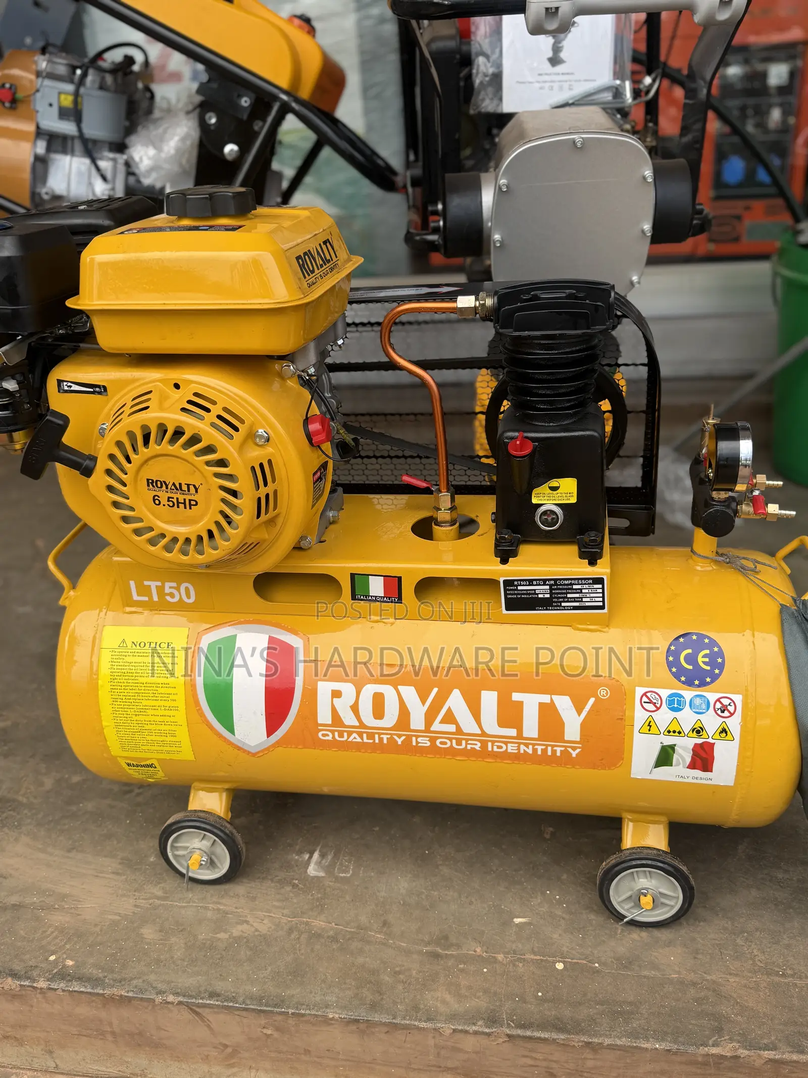 Air Compressor 50ltrs (Fuel Ran Type)