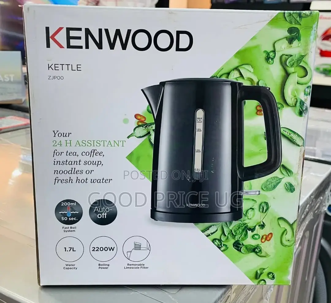 Kenwood Zjp00 Electric Kettle With a Black Finish.