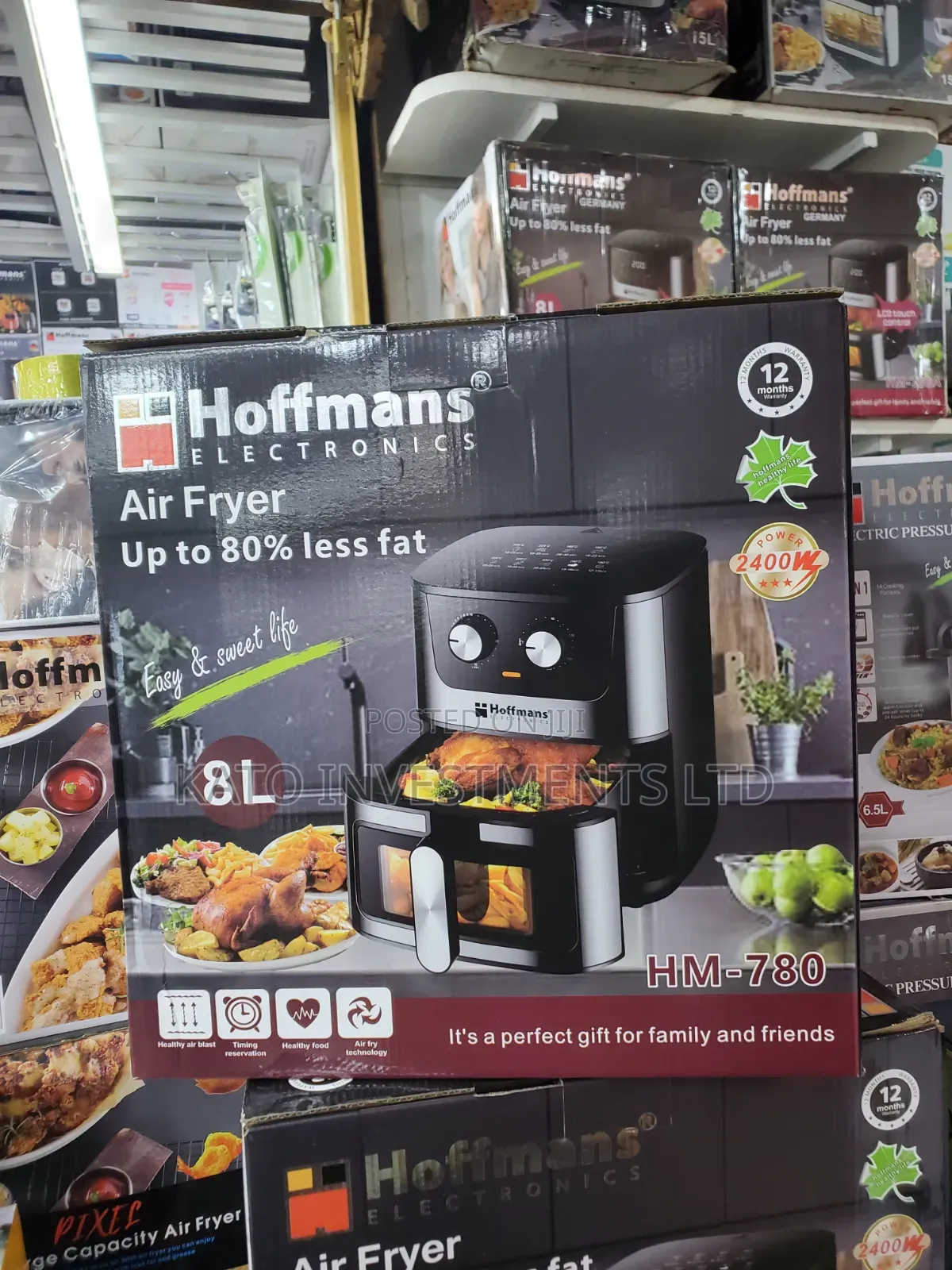 8l Manual Electric Airfry Hoffmans