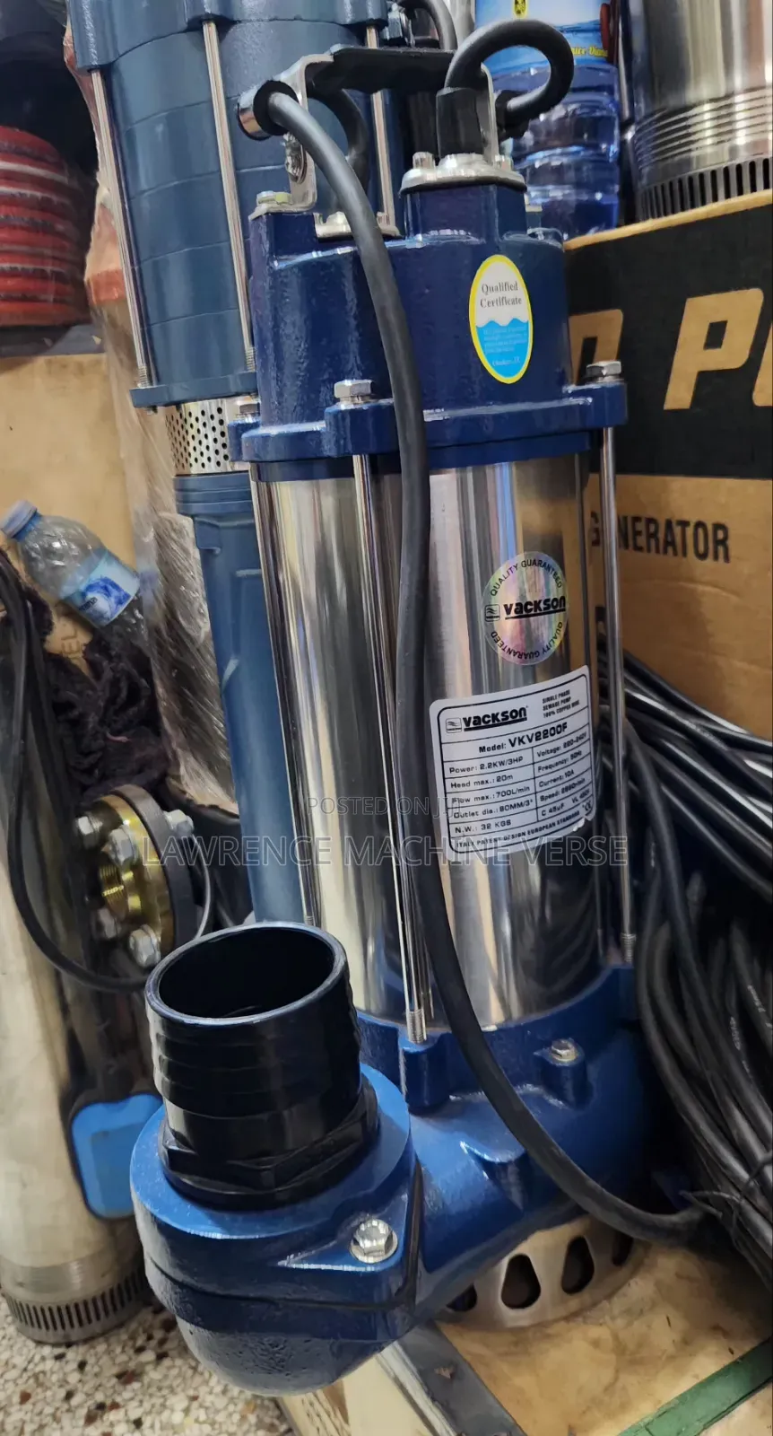 Sewage Submersible Pump 3" 3hp