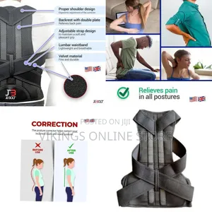 Ergonomic Posture Corrector and Back Support Brace - Multicolor