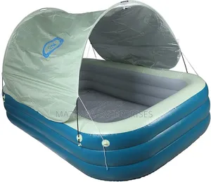 Inflatable Pool With Removable Sunshade Canopy