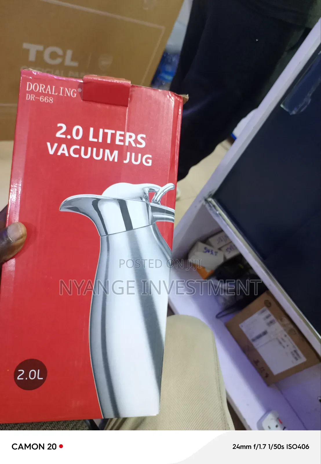 Dola Ring Vacuum Flask and Jug. 2.0l Luxury Flask