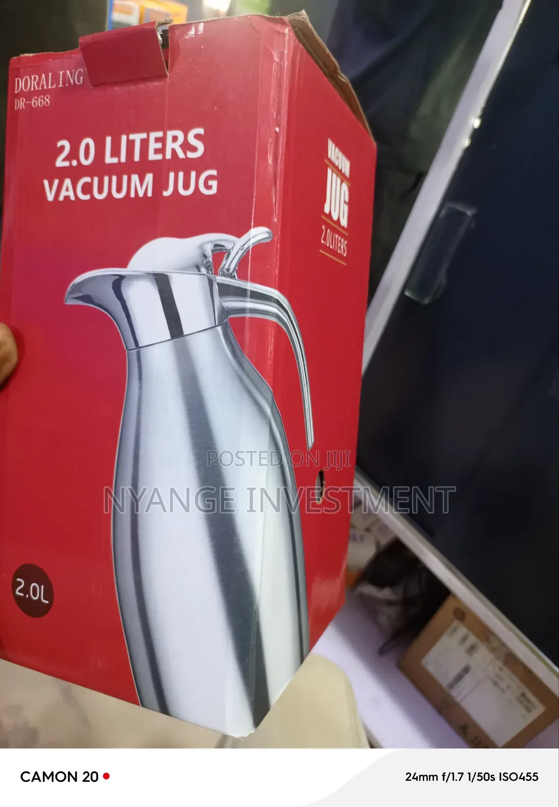 Dola Ring Vacuum Flask and Jug. 2.0l Luxury Flask