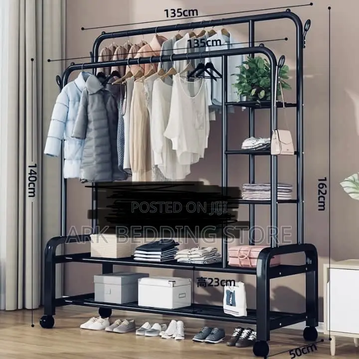Double Rail Display Cloth Rack