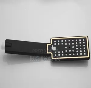Modern Black And Gold Handheld Shower Head Set