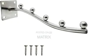 Boutique Wall Metallic Rod Hooks With 5 Hooks
