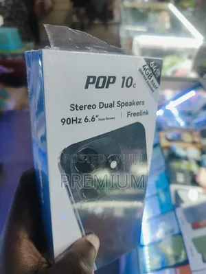 New Tecno Pop 10C 128 GB Black