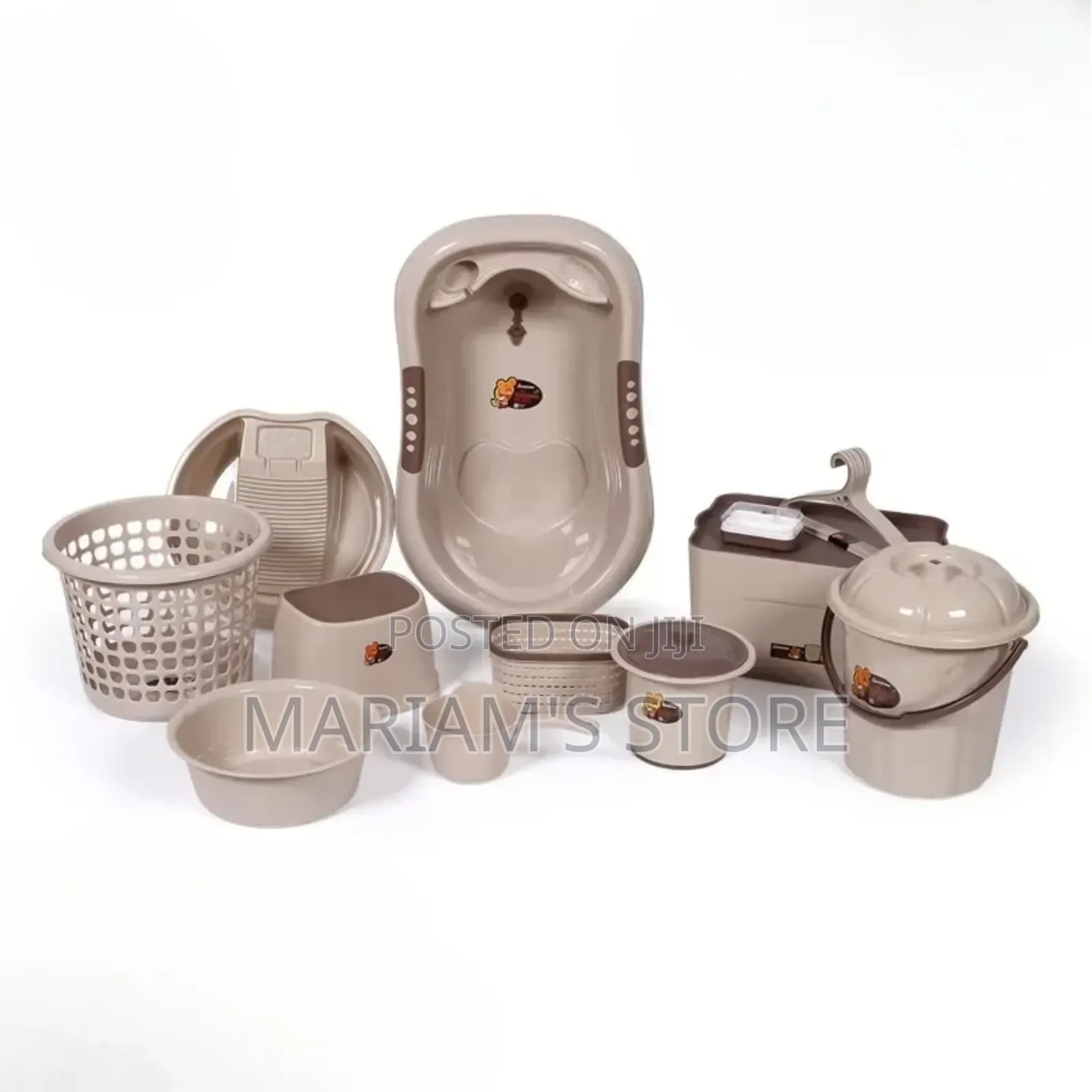 Plastic Baby Basin Set Which Include, Potty Seats, and Buckets.