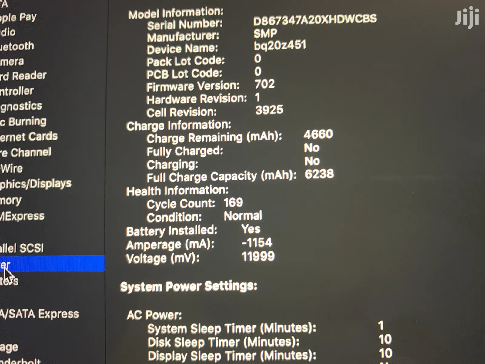 Laptop Apple MacBook Pro 16GB Intel Core i7 SSD 512GB