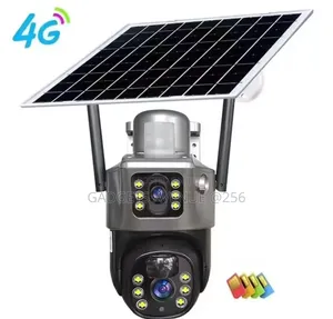 V380 4g Solar-Powered PTZ Security Camera.