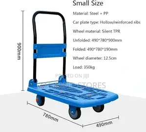 Foldable Plastic Platform Push Cart