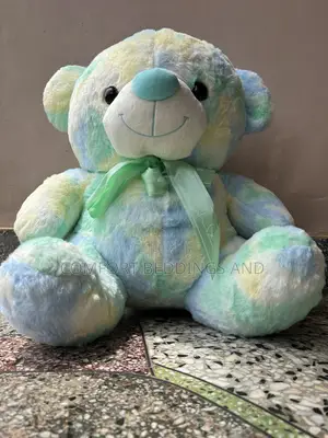 Medium Teddy Bear Punched Green