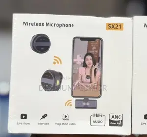 Sx21 Wireless Microphone, Anc 2 PCS Tie Collar Mic Portable