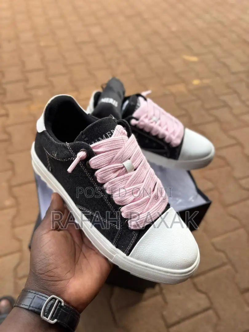 Pink Demin Numeris Atelier Low Top Sneakers