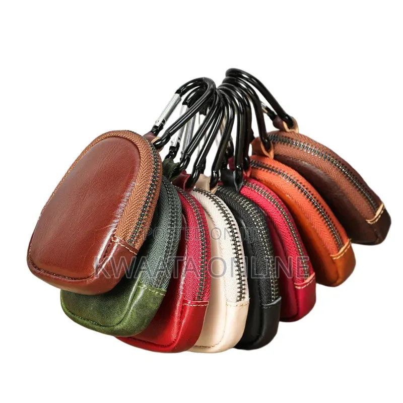 Coin Wallet Small Change Purse W/Key Ring Mini Storage Bag Pouch