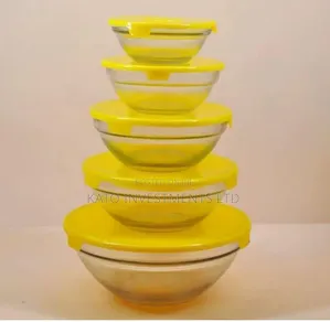 5pcs Heat Resistant Glass Cooking Bowls