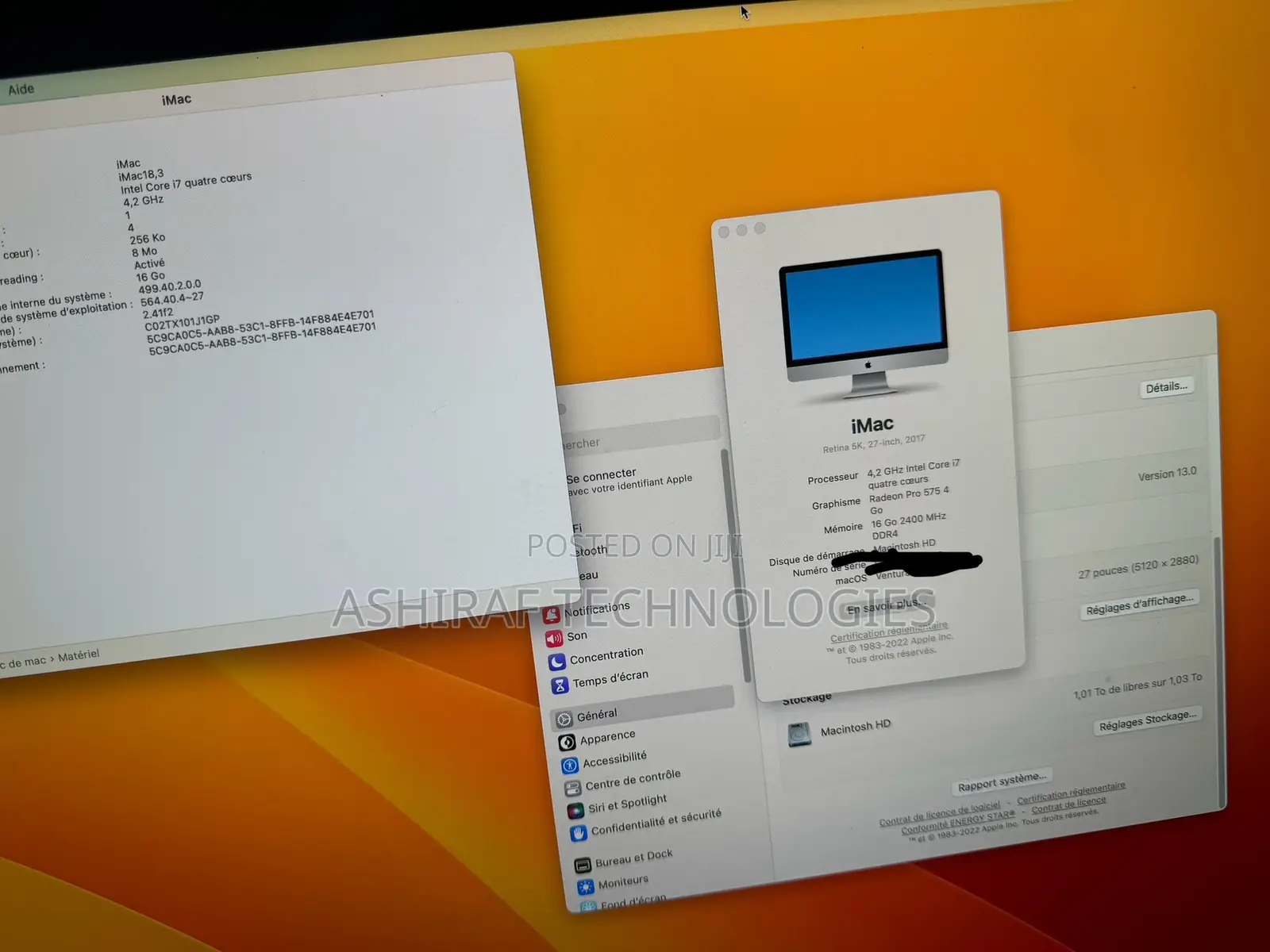 Desktop Computer Apple iMac 16GB Intel Core i7 SSD 512GB