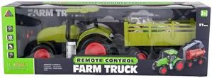 Kids Toy Remote Controlled Farm Tractor With Trailer