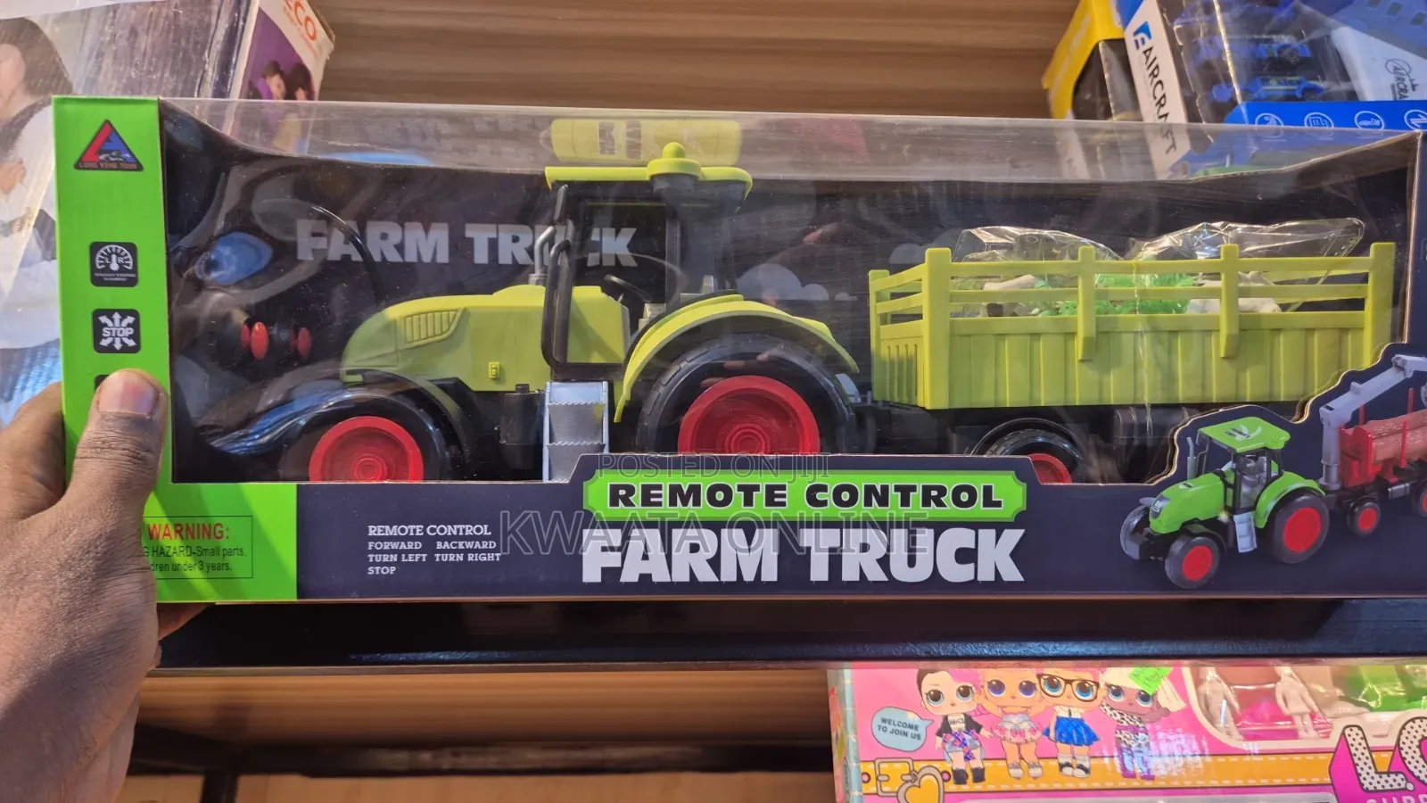 Kids Toy Remote Controlled Farm Tractor With Trailer