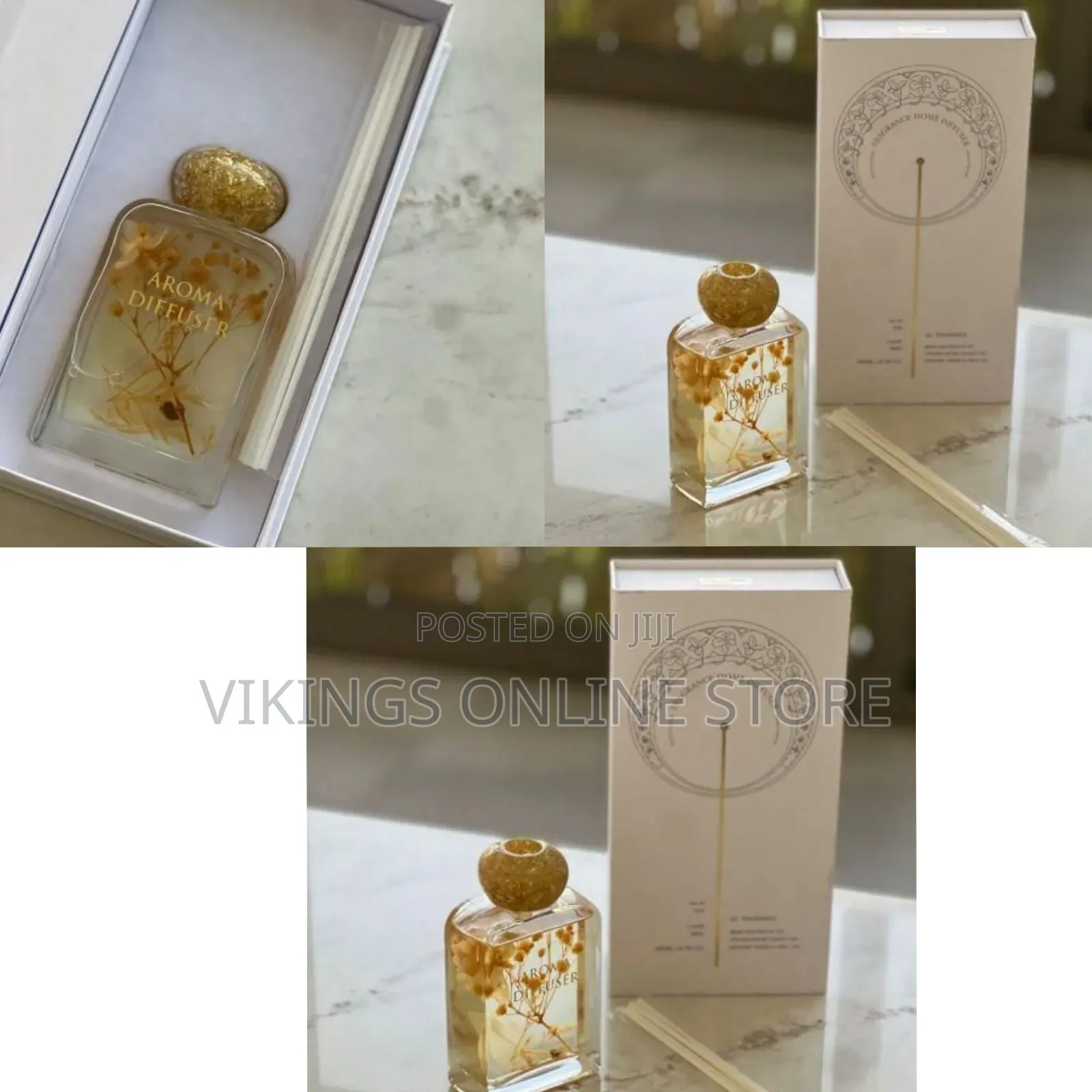 Fragrance Home Diffuser With Natural Elements - Multicolor