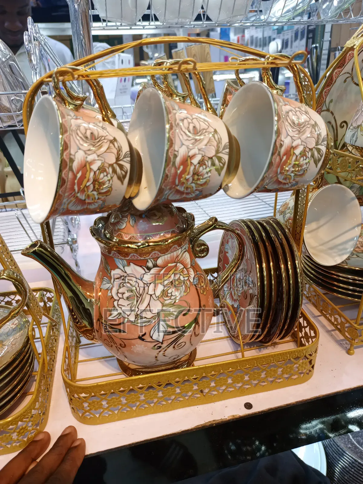 European-Style Vintage Ceramic Tea Set.