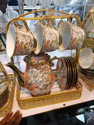 European-Style Vintage Ceramic Tea Set.