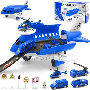 Kids Aviation Toys and Cars With 3 Mini Cars and 1 Helicopter