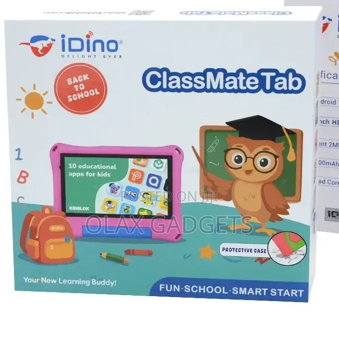 Bebe Tab Classmate Tab, Android 8 Inch Kids Tablet With Simcard Slot