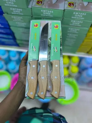 3pcs High Quality Stainless Steel Knives With Wooden Handle