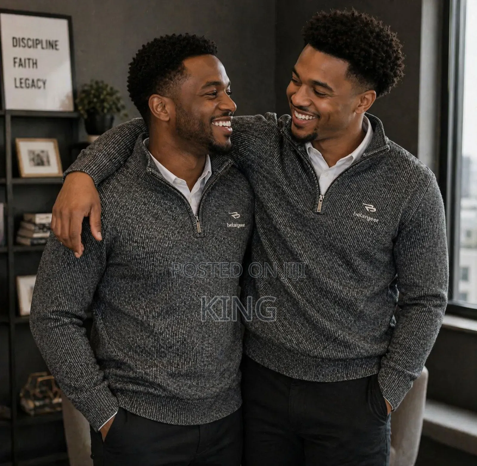 Futuristic Quarter Zip Sweater