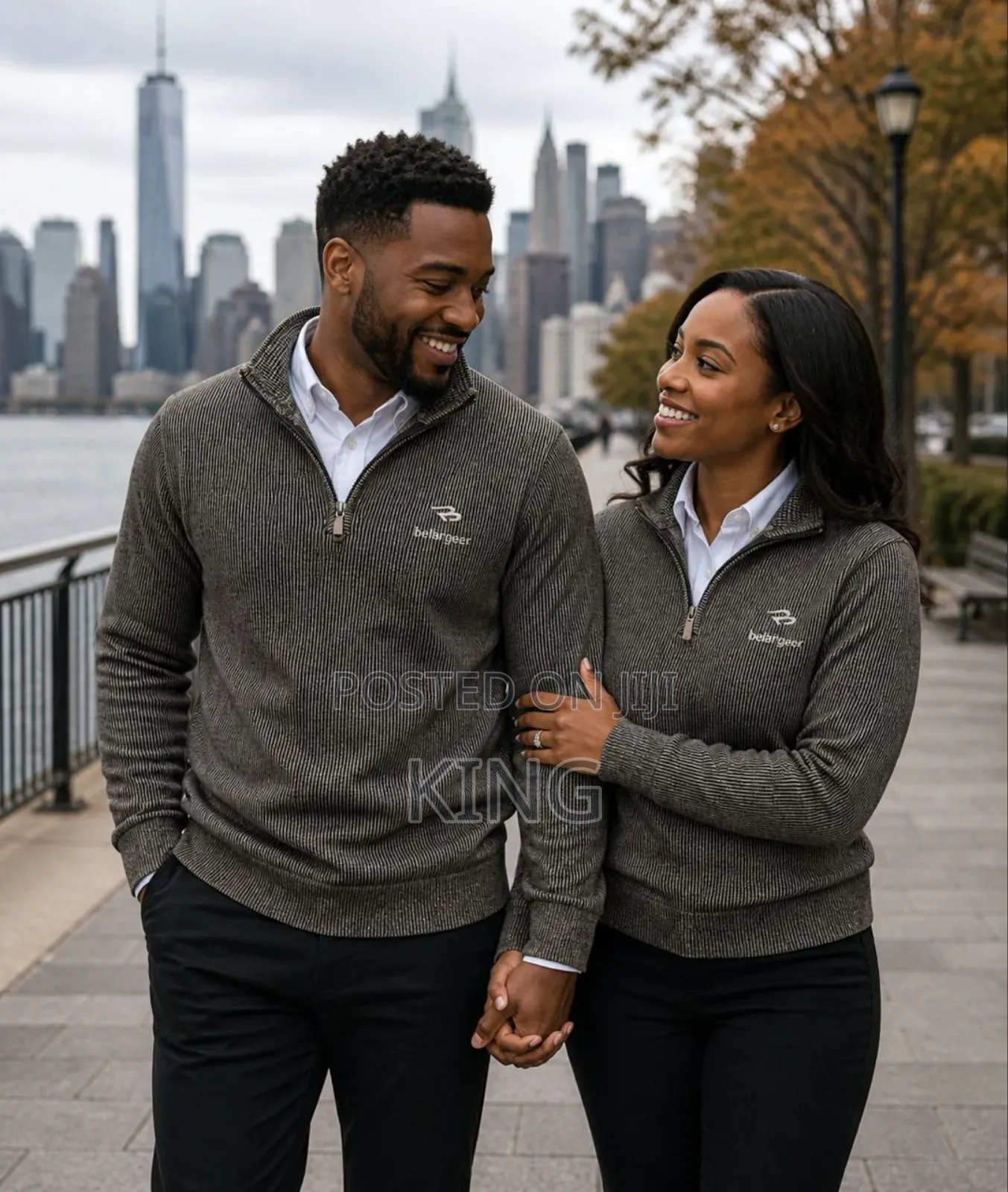 Futuristic Quarter Zip Sweater