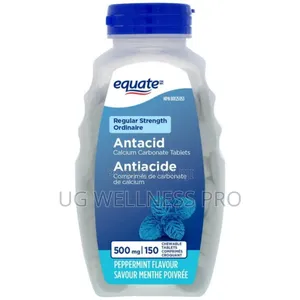 Equate Regular Strength Antacid Tablets, 150 Chewable Peppermint