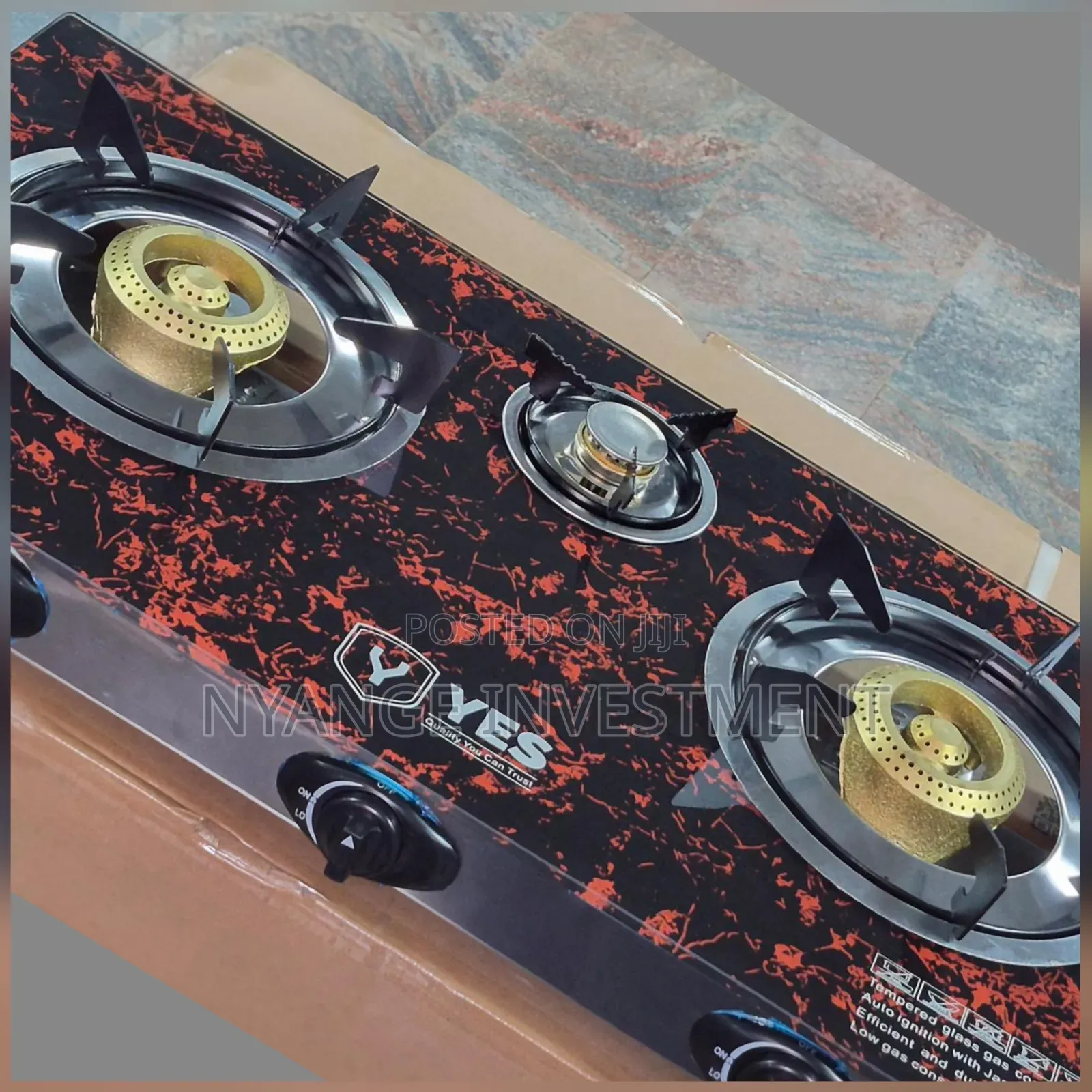 Gas Burner. 3 Gas Burner Yes Brands