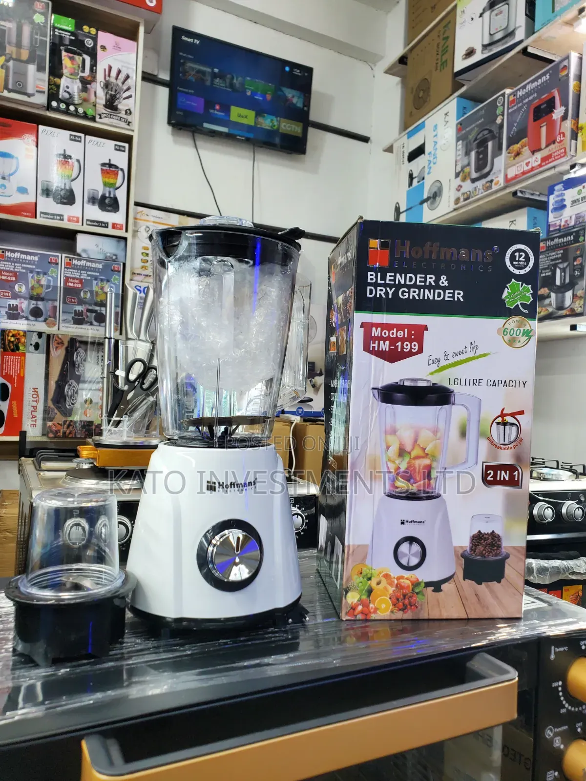 Electric Blender 2 in 1 Hoffmans Hm-199