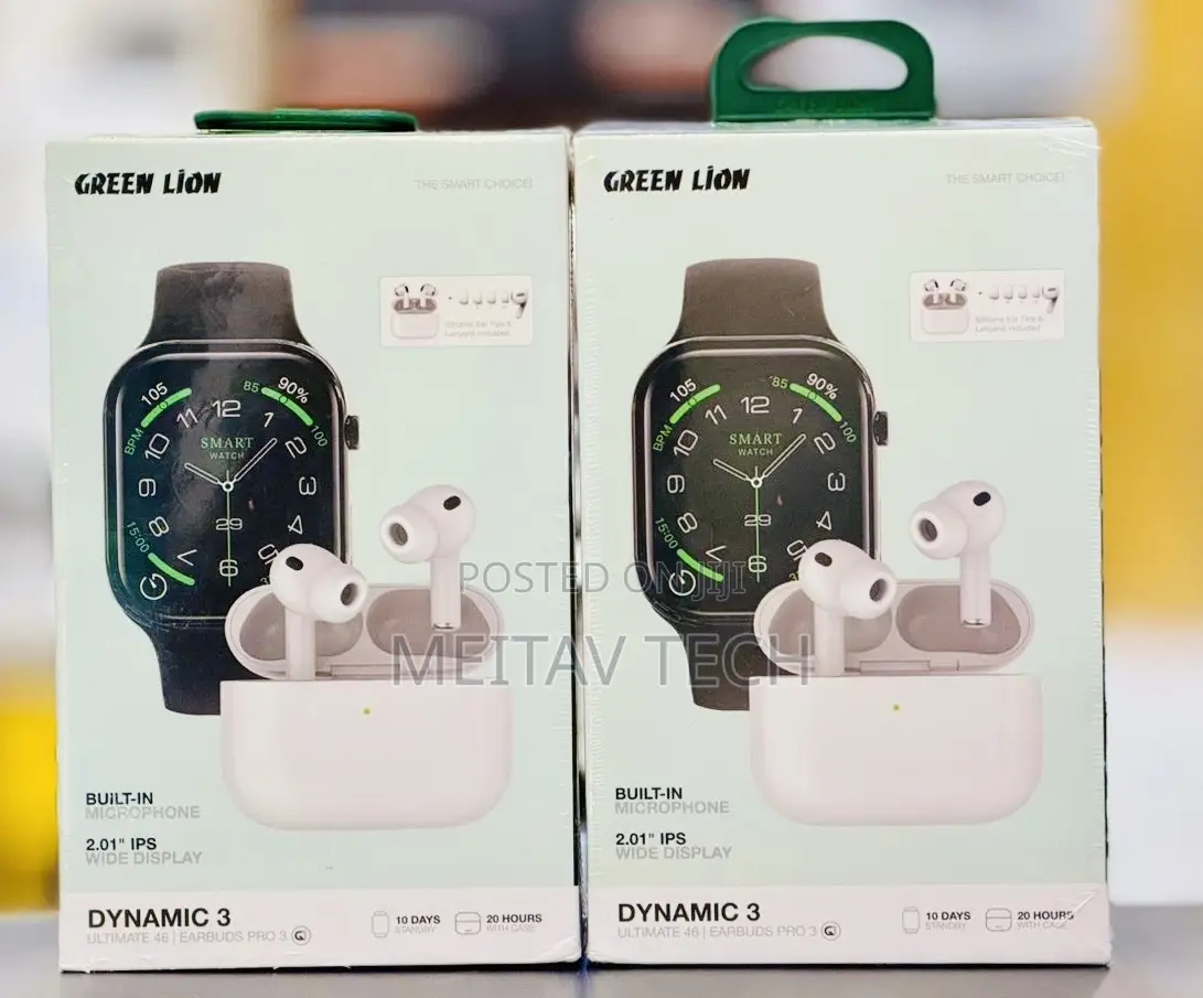 Dynamic 3 Duo Combo Pack Smart Watch With Airpods