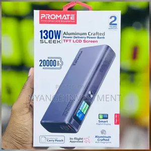Promate Titan-130 20000mah Power Bank With a 130w -